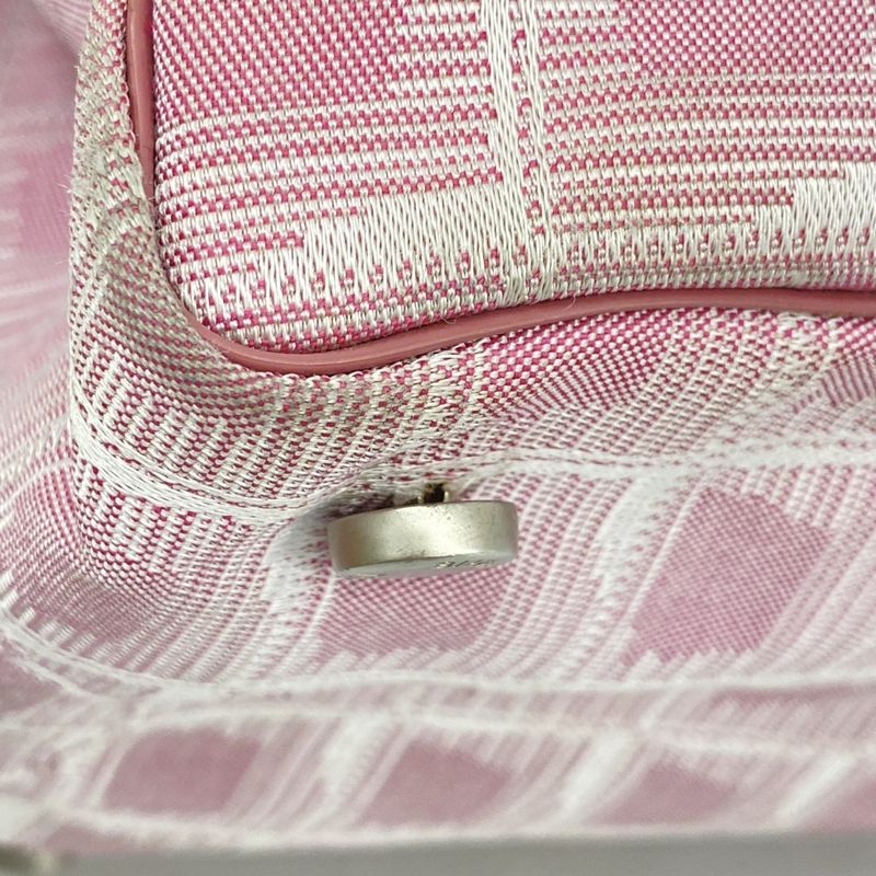 Chanel Tote Bag New Travel Nylon Pink Silver Hardware Women's