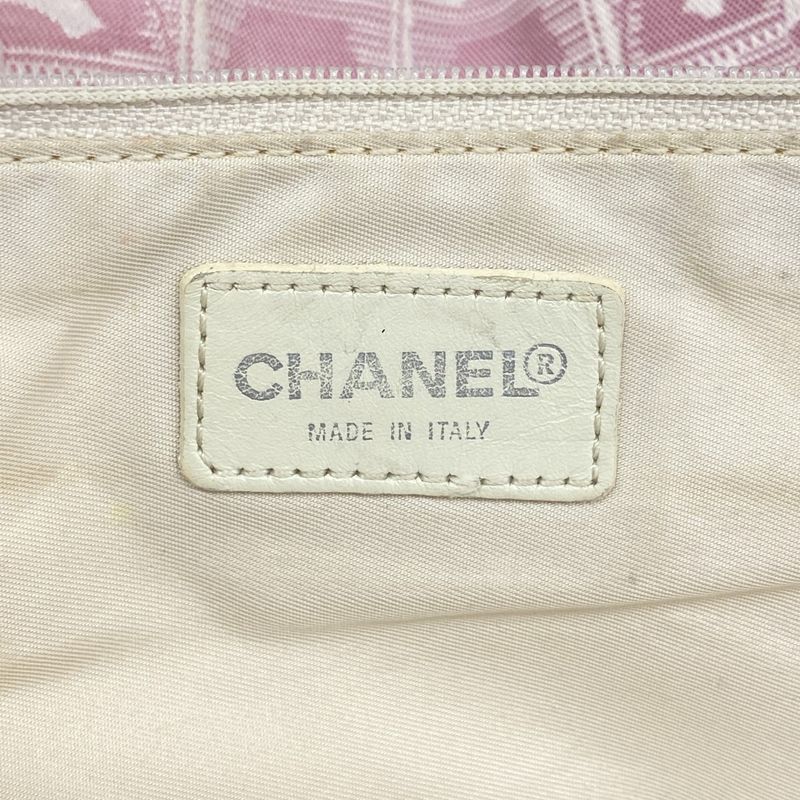 Chanel Tote Bag New Travel Nylon Pink Silver Hardware Women's
