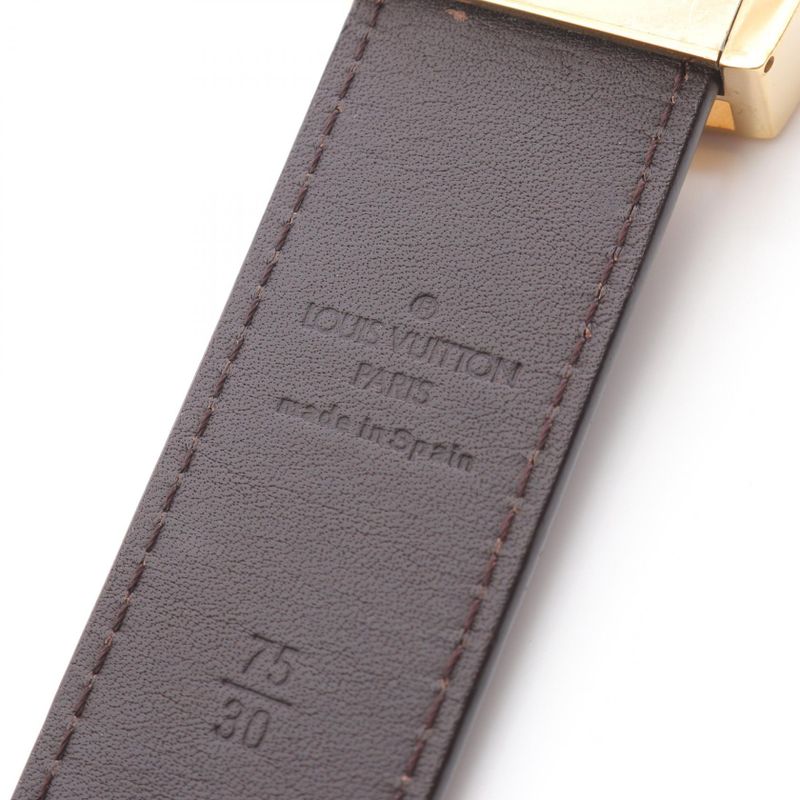 Louis Vuitton Belt Suntulle LV Cut M6887 Leather Belt Women's Used B