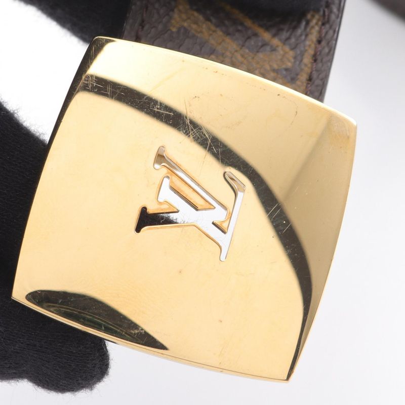 Louis Vuitton Belt Suntulle LV Cut M6887 Leather Belt Women's Used B