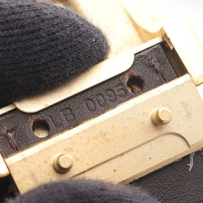 Louis Vuitton Belt Suntulle LV Cut M6887 Leather Belt Women's Used B