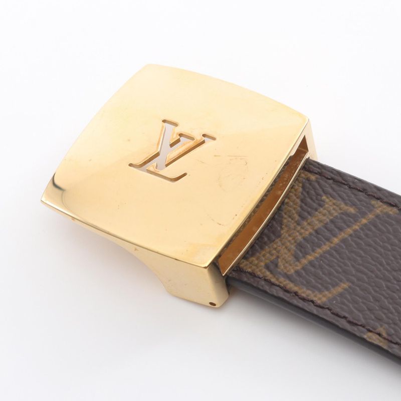 Louis Vuitton Belt Suntulle LV Cut M6887 Leather Belt Women's Used B