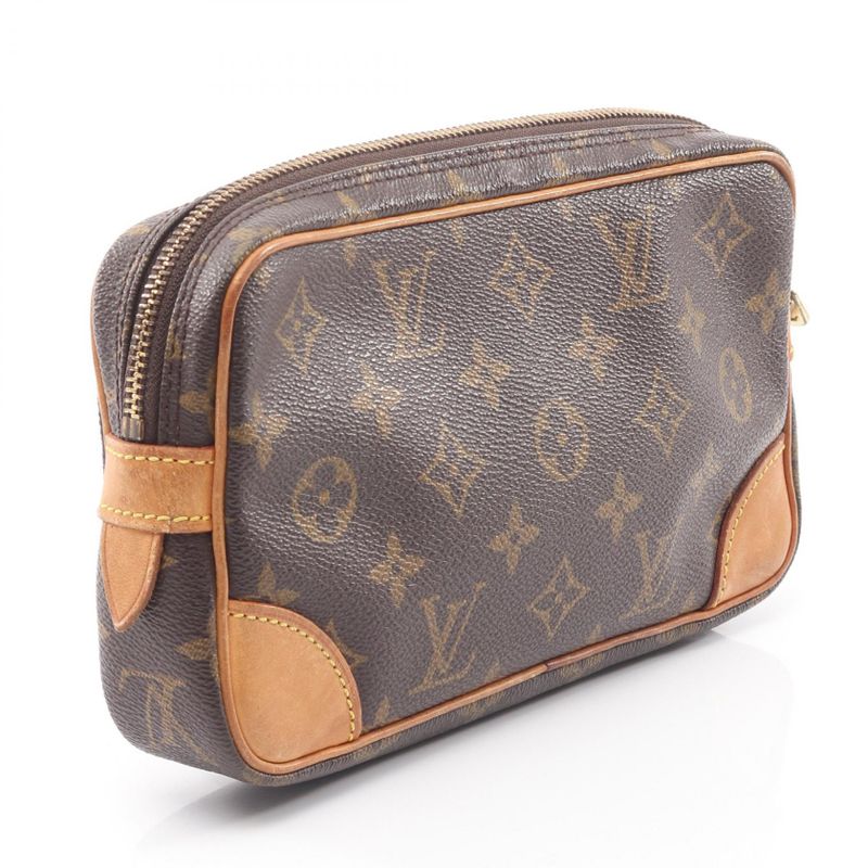 Louis Vuitton Second Bag Clutch Bag Marly Dragonne PM M51827 PVC Coated Canvas
