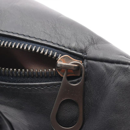 Bottega Veneta Waist Bag Body Bag Intrecciato 222310 Black Leather Intrecciato