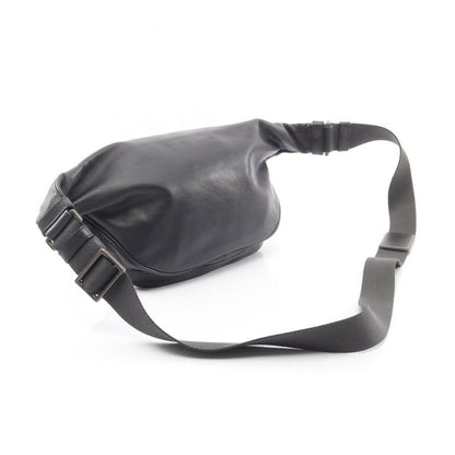 Bottega Veneta Waist Bag Body Bag Intrecciato 222310 Black Leather Intrecciato