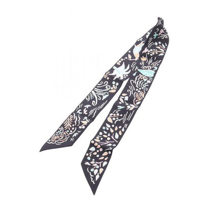 Hermes Scarf Twilly Isola Di Primavera Silk Scarf Women's Used B