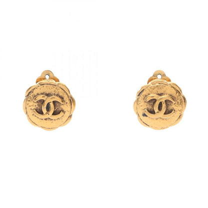 Chanel Earring Coco Mark GP (gold Plated) Earring Ladies Used B