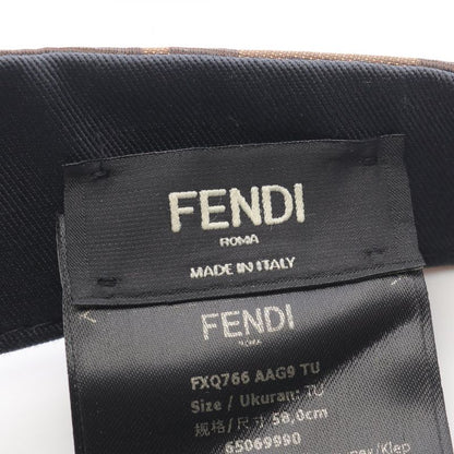 Fendi Sun Visor Zucca Nylon Sun Visor Ladies Used B