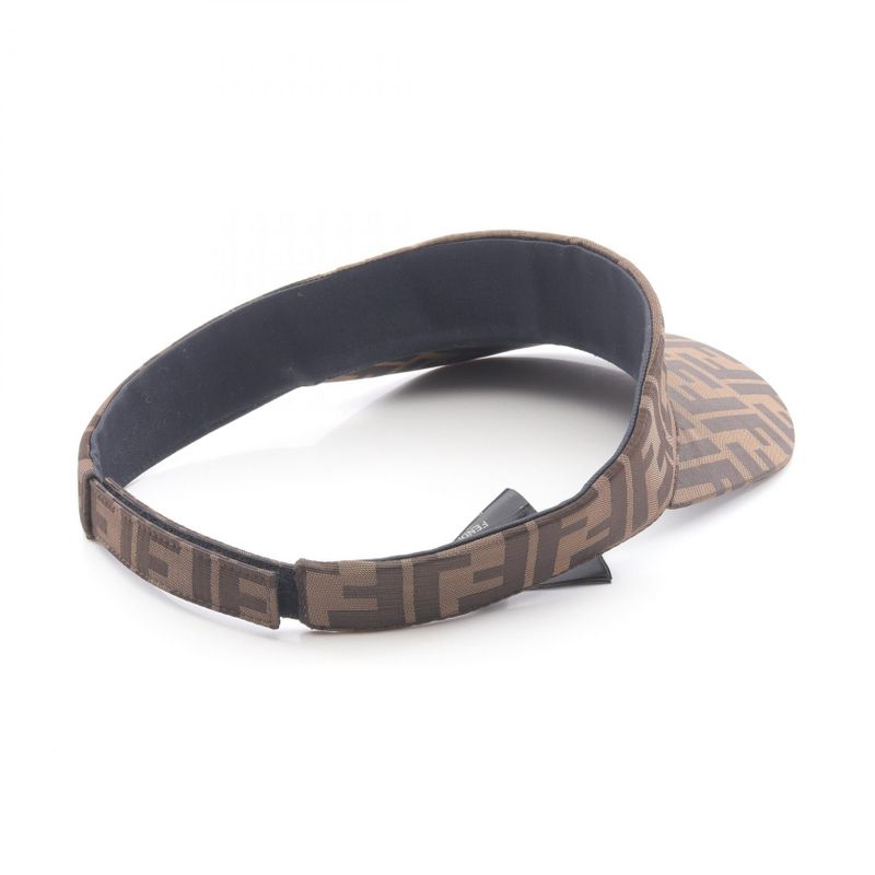 Fendi Sun Visor Zucca Nylon Sun Visor Ladies Used B