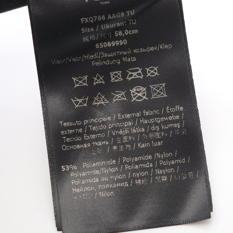 Fendi Sun Visor Zucca Nylon Sun Visor Ladies Used B