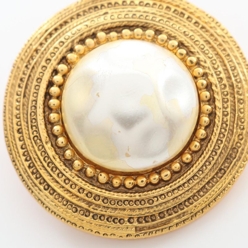 Chanel Earring GP (gold Plated) Earring Women's Used B