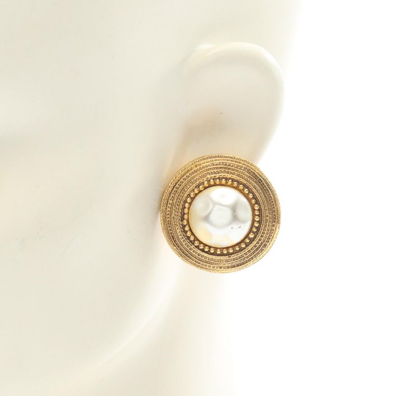 Chanel Earring GP (gold Plated) Earring Women's Used B