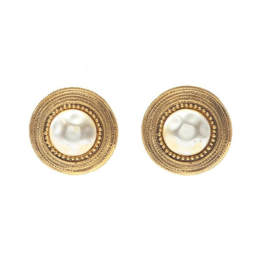 Chanel Earring GP (gold Plated) Earring Women's Used B