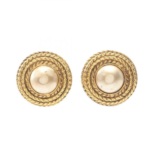 Chanel Earring GP (gold Plated) Earring Women's Used B