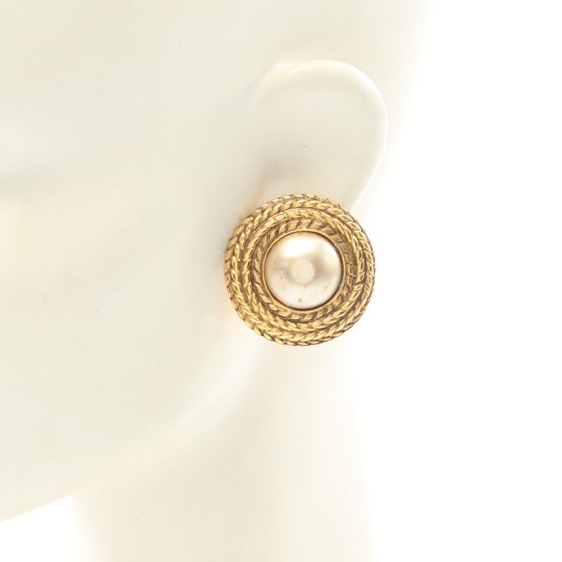 Chanel Earring GP (gold Plated) Earring Women's Used B