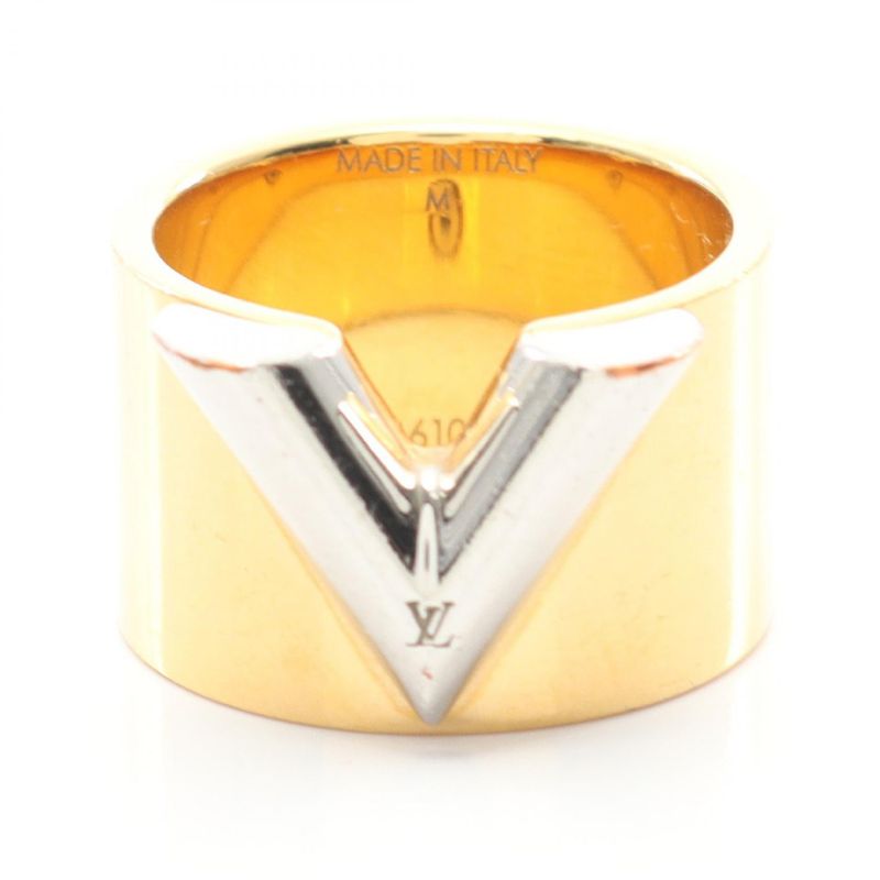 Louis Vuitton Ring ・ring Ring Essential V M61085 GP (gold Plated) Stainless