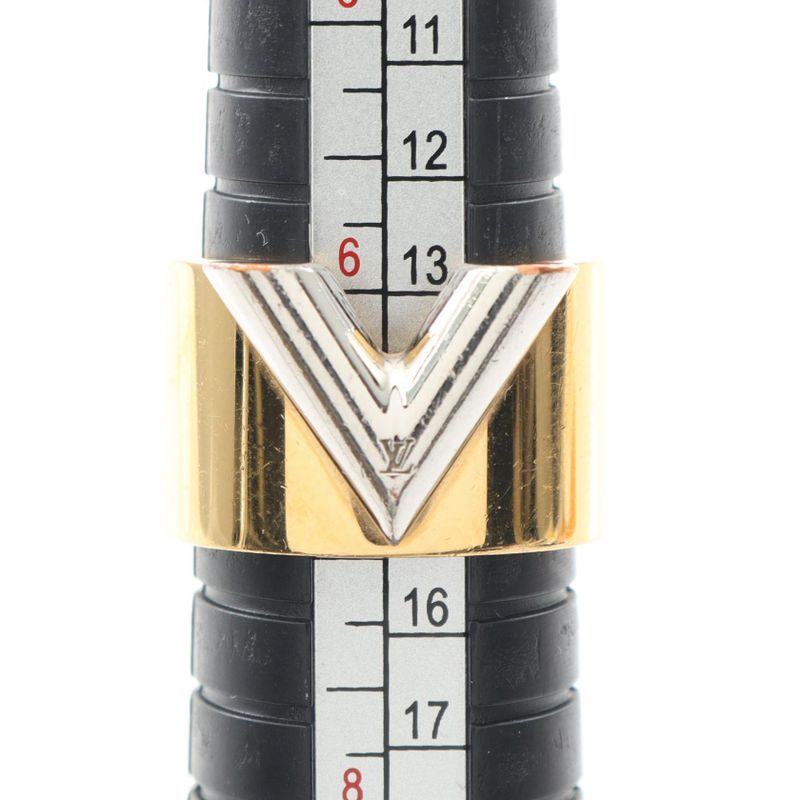 Louis Vuitton Ring ・ring Ring Essential V M61085 GP (gold Plated) Stainless