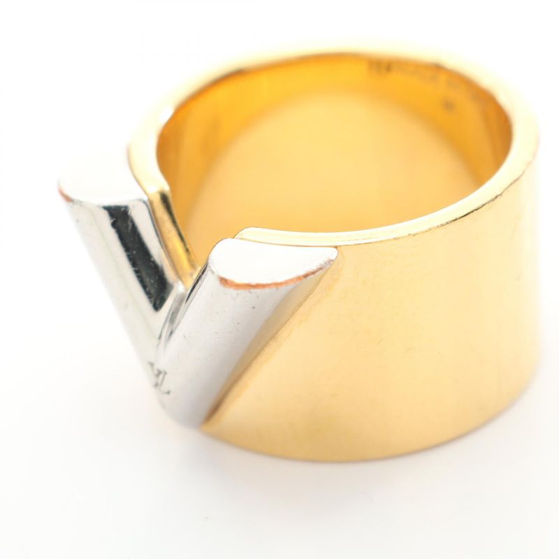 Louis Vuitton Ring ・ring Ring Essential V M61085 GP (gold Plated) Stainless