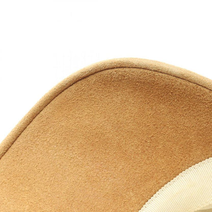 Hermes Cap H Embroidery Suede Hat Men's Used B