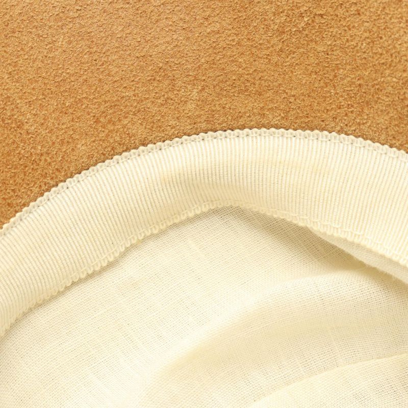 Hermes Cap H Embroidery Suede Hat Men's Used B