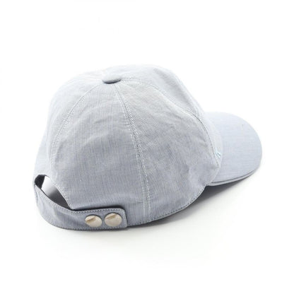 Hermes Cap H Embroidery Canvas Hat Men's Used B