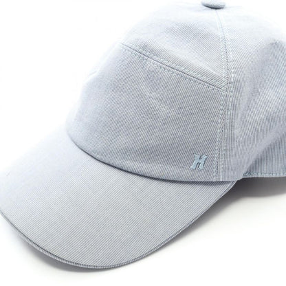 Hermes Cap H Embroidery Canvas Hat Men's Used B