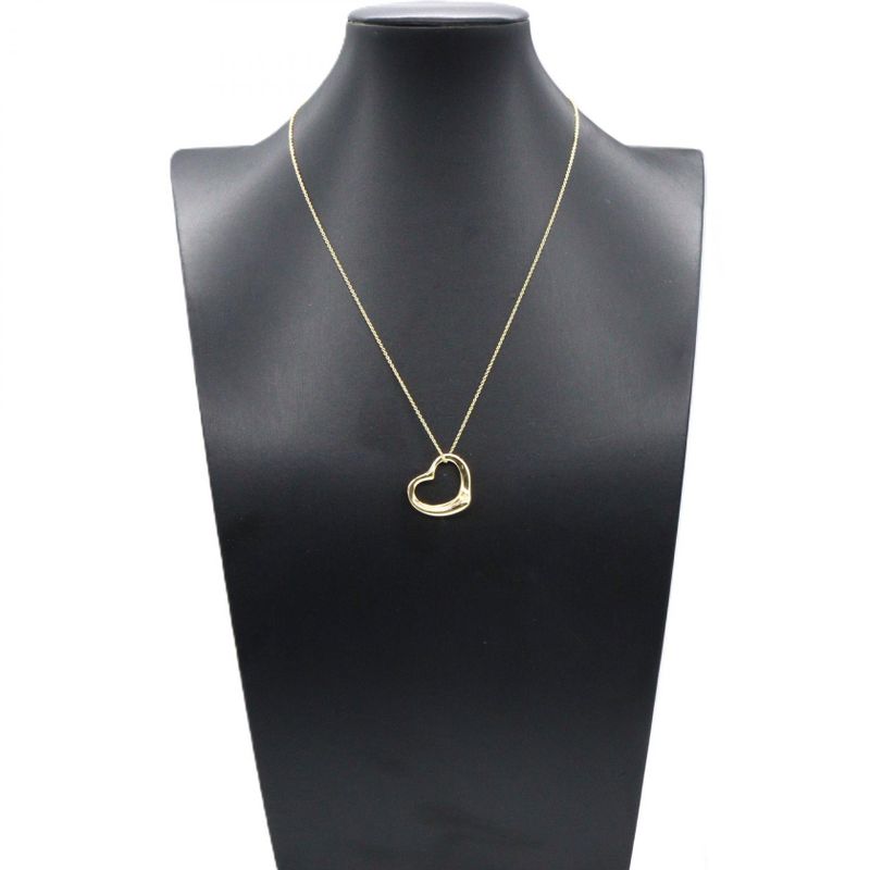 Tiffany & Co Tiffany＆co Necklace Open Heart Necklace Medium Neck Circumference