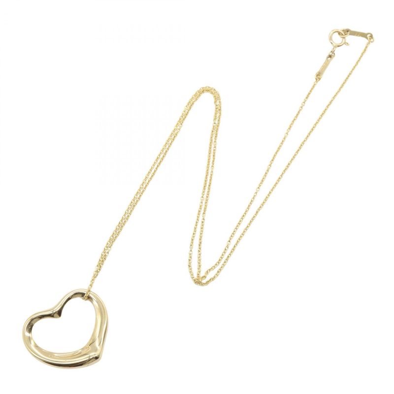 Tiffany & Co Tiffany＆co Necklace Open Heart Necklace Medium Neck Circumference
