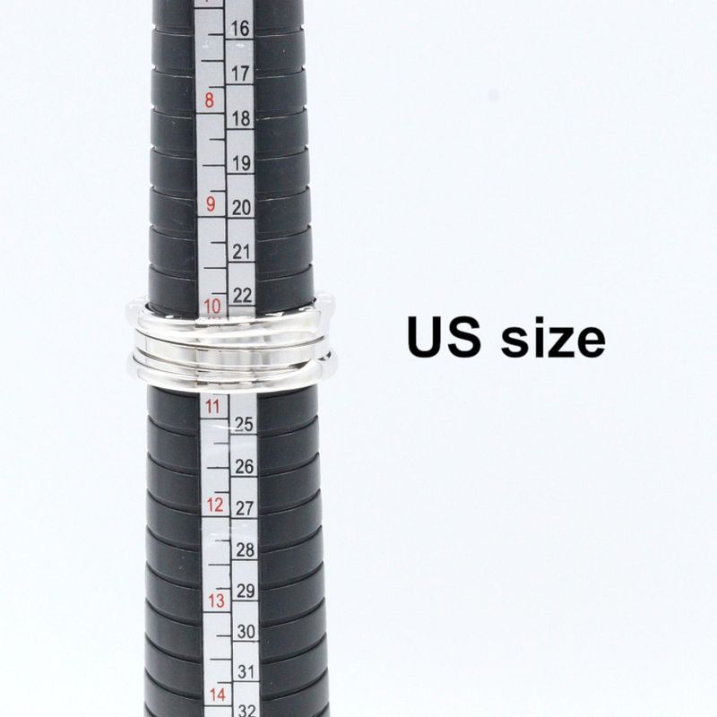 Bvlgari Ring B-Zero1 Ring 3 Band 18k White Gold (white Gold) B-Zero1 Ring 3