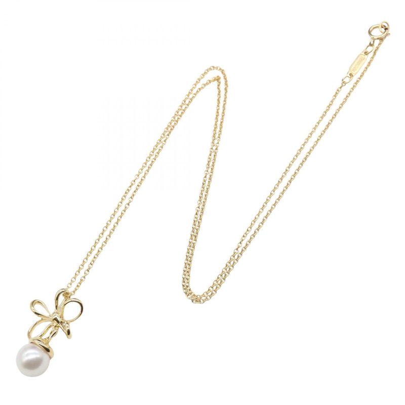 Tiffany & Co Tiffany＆co Necklace Pearl Necklace Neck Circumference 41cm