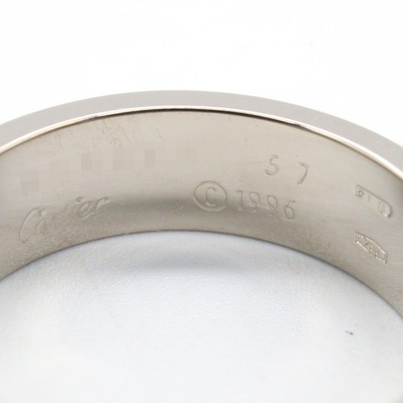 Cartier Ring ・ring Love Ring 18k White Gold (white Gold) Love Ring Unisex Used a