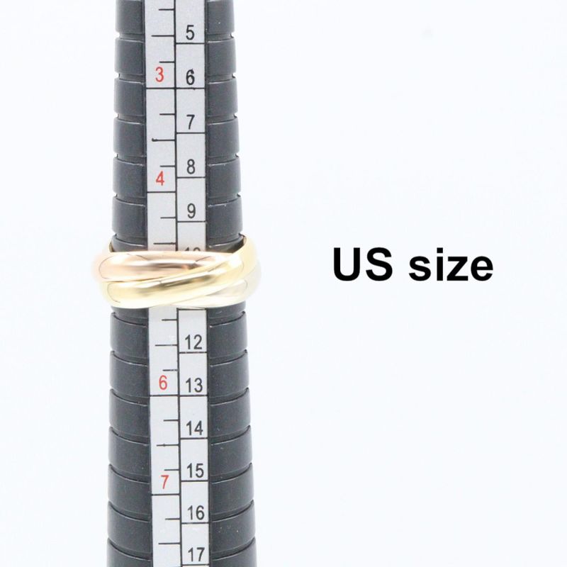 Cartier Ring ・ring Trinity Ring 18k (yellow Gold) 18k White Gold (white Gold)