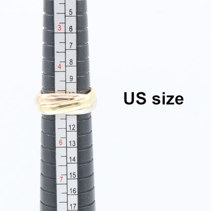 Cartier Ring ・ring Trinity Ring 18k (yellow Gold) 18k White Gold (white Gold)