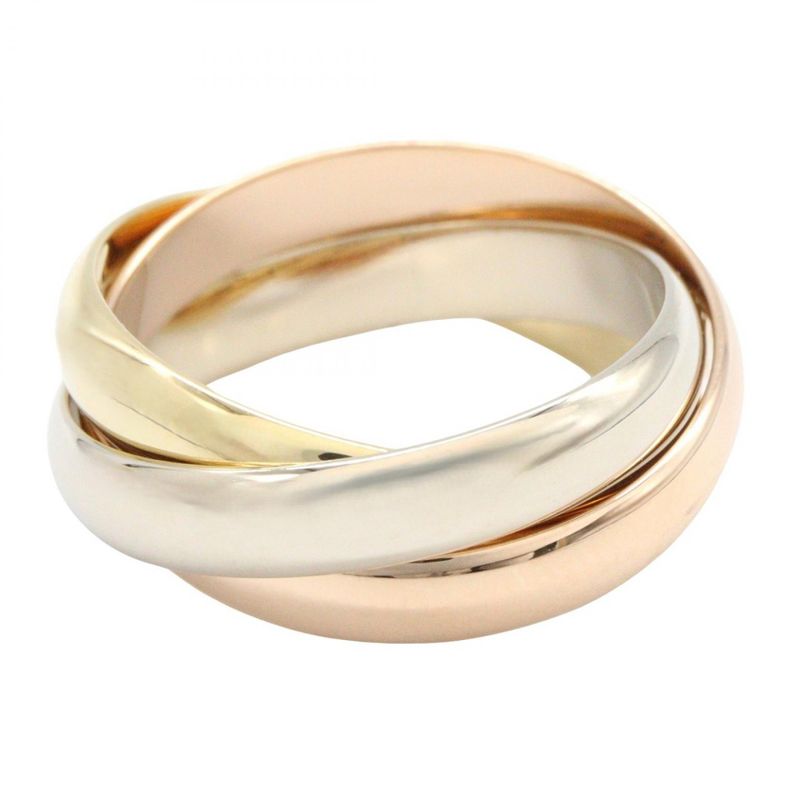 Cartier Ring ・ring Trinity Ring 18k (yellow Gold) 18k White Gold (white Gold)