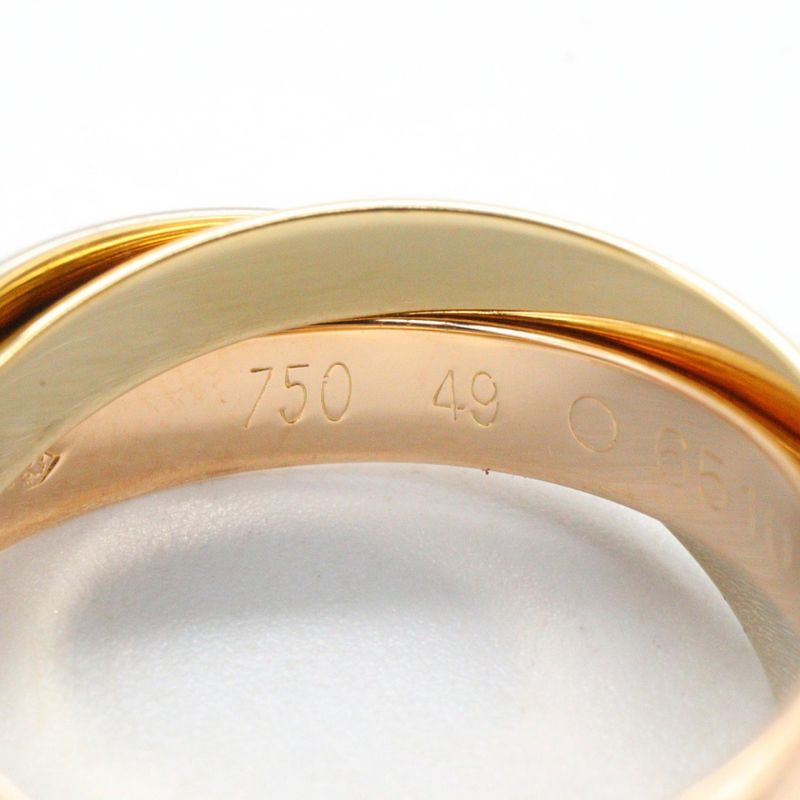 Cartier Ring ・ring Trinity Ring 18k (yellow Gold) 18k White Gold (white Gold)