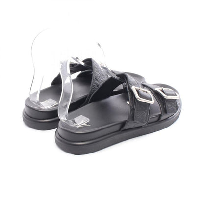 Louis Vuitton Sandals LV Venice Mules Monogram Leather Sandals Men's Used B