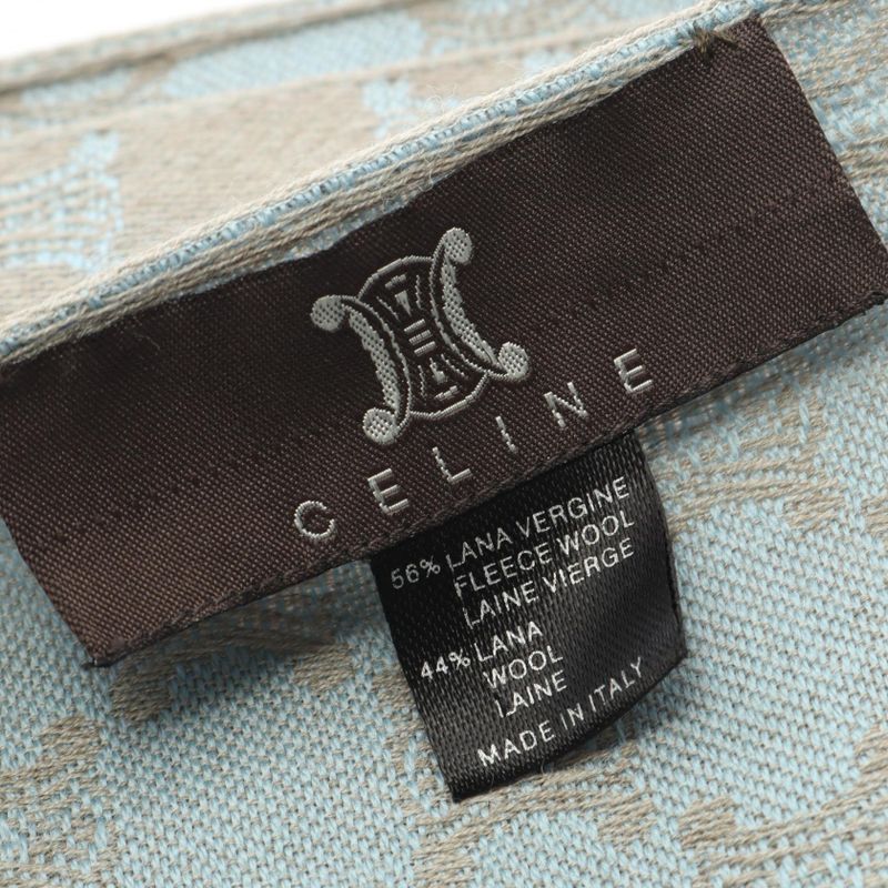 Celine Shawl Triomphe Wool Shawl Women's Used a