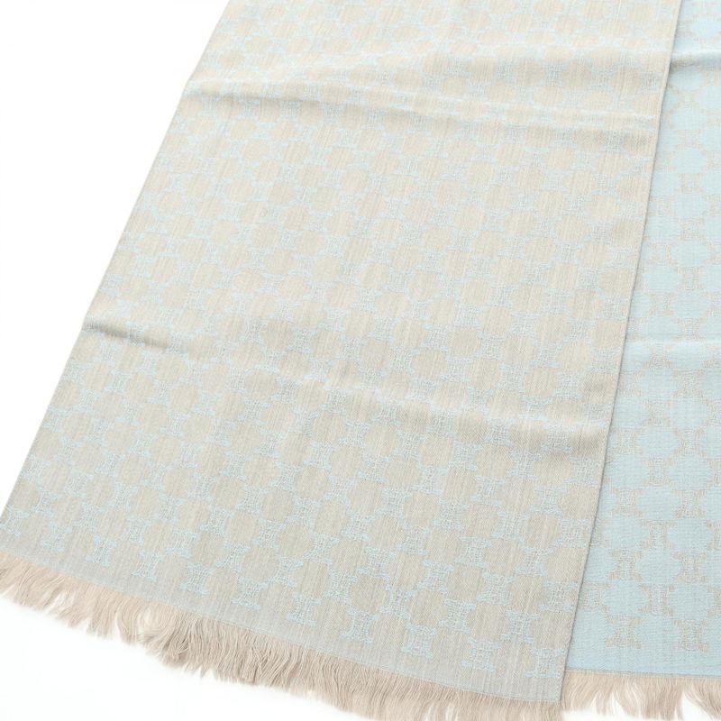 Celine Shawl Triomphe Wool Shawl Women's Used a