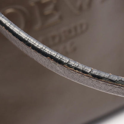 Loewe Tote Bag Heritage Dark Brown Leather Heritage Women's Used C