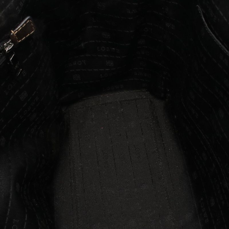 Loewe Tote Bag Heritage Dark Brown Leather Heritage Women's Used C