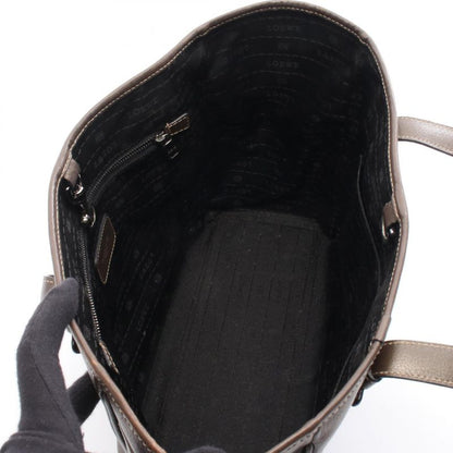 Loewe Tote Bag Heritage Dark Brown Leather Heritage Women's Used C
