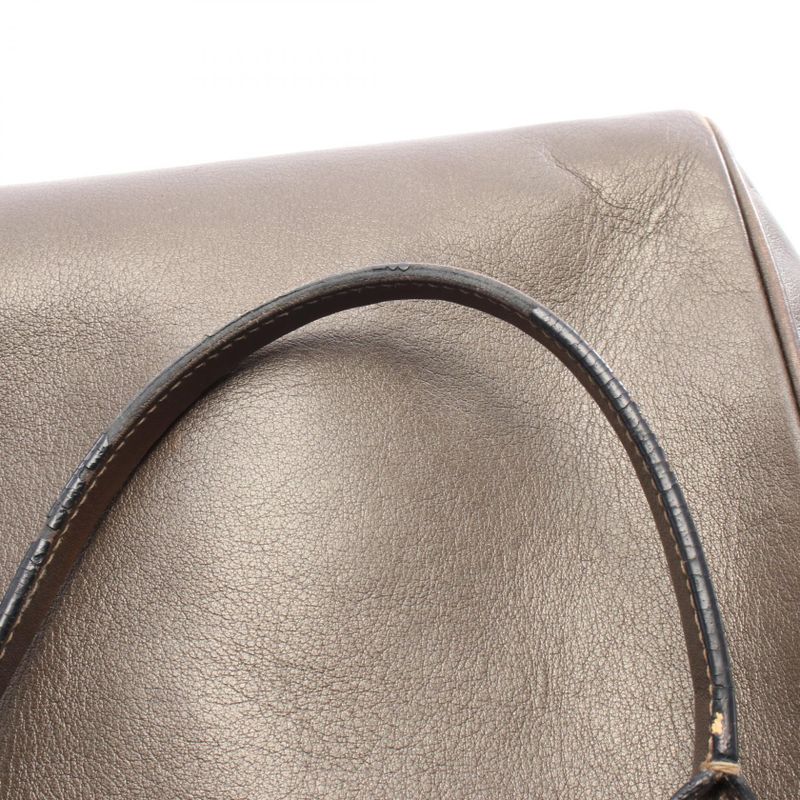 Loewe Tote Bag Heritage Dark Brown Leather Heritage Women's Used C