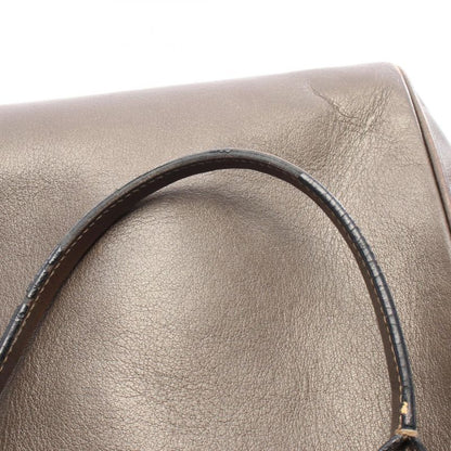 Loewe Tote Bag Heritage Dark Brown Leather Heritage Women's Used C