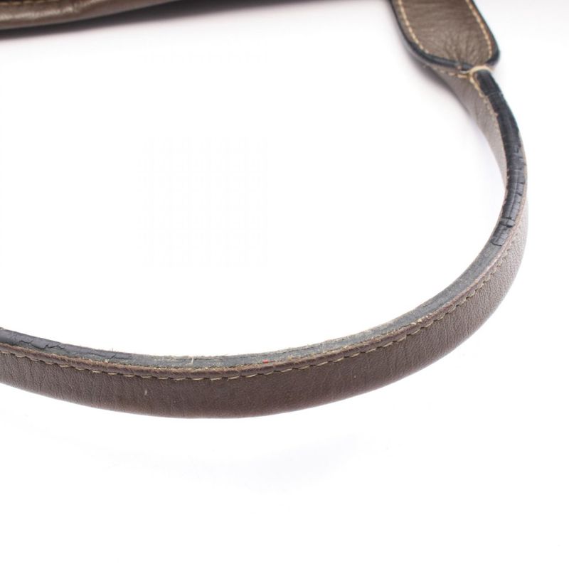 Loewe Tote Bag Heritage Dark Brown Leather Heritage Women's Used C