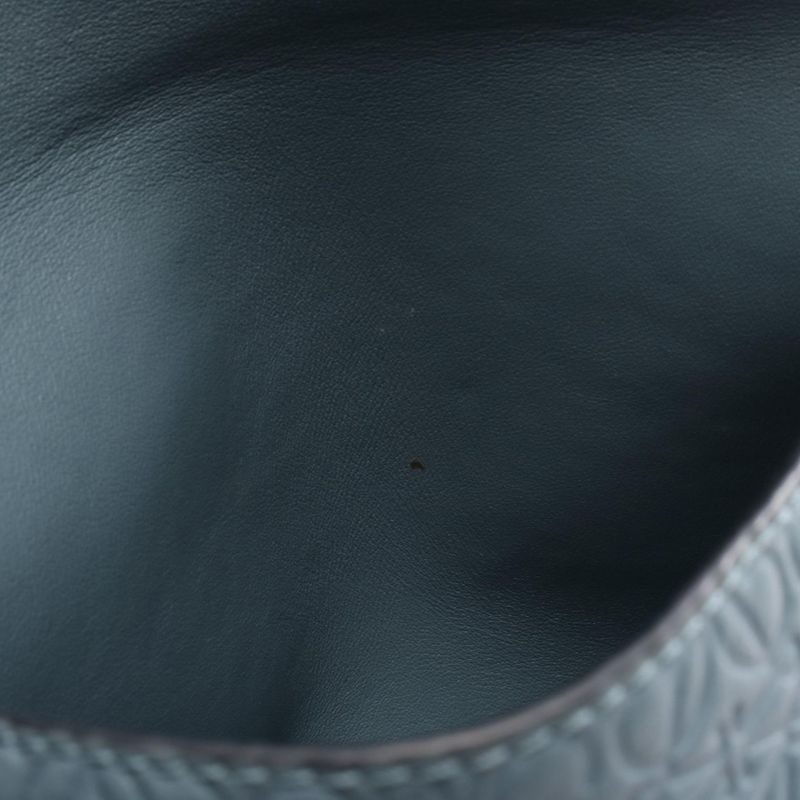 Loewe Shoulder Bag Avenue Repeat Anagram Light Blue Leather Anagram Chain