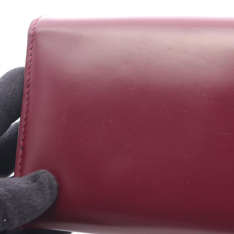 Gucci Bifold Long Wallet Chain Wallet 331746 Bordeaux Leather Chain Wallet