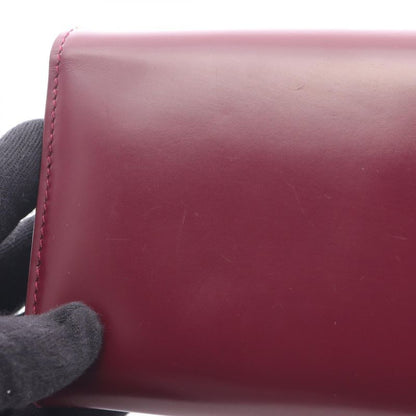 Gucci Bifold Long Wallet Chain Wallet 331746 Bordeaux Leather Chain Wallet