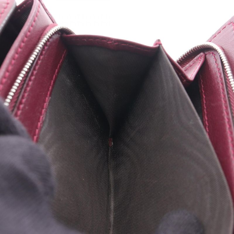 Gucci Bifold Long Wallet Chain Wallet 331746 Bordeaux Leather Chain Wallet