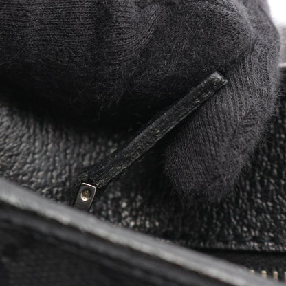 Gucci Handbag GG Canvas 113011 Black Canvas Leather Tote Bag Women's Used B