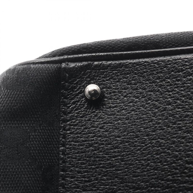 Gucci Handbag GG Canvas 113011 Black Canvas Leather Tote Bag Women's Used B